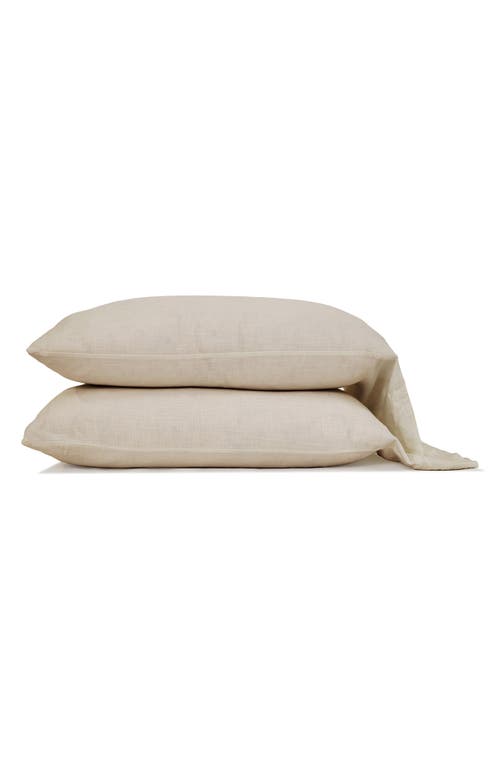 Pom Pom At Home Set Of 2 Pillowcases In Brown