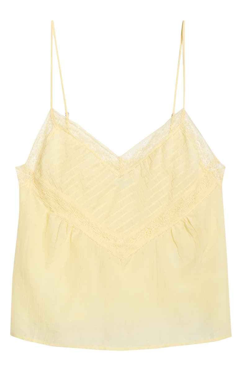 Re/Done Sofia Lace Trim Camisole, Main, color, Shortbread