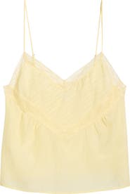 Re/Done Sofia Lace Trim Camisole