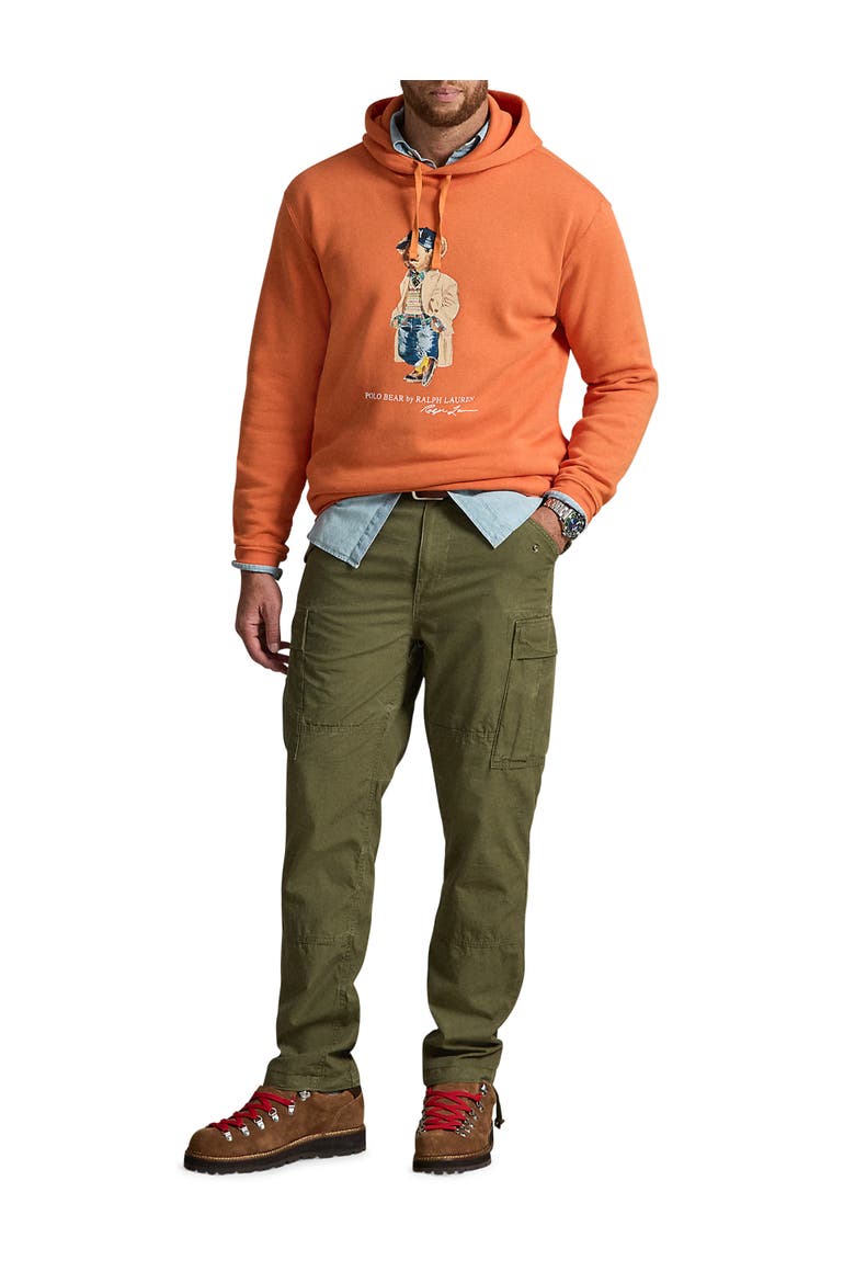Big & Tall Heritage Bear Pullover Hoodie, Alternate, color, SOLAR SKY HRTG BR