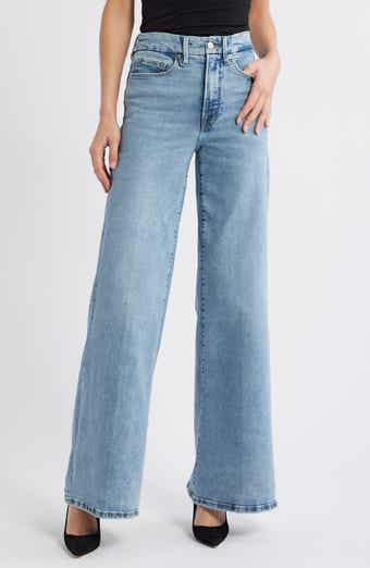 Good American Good Waist High Waist Palazzo Jeans