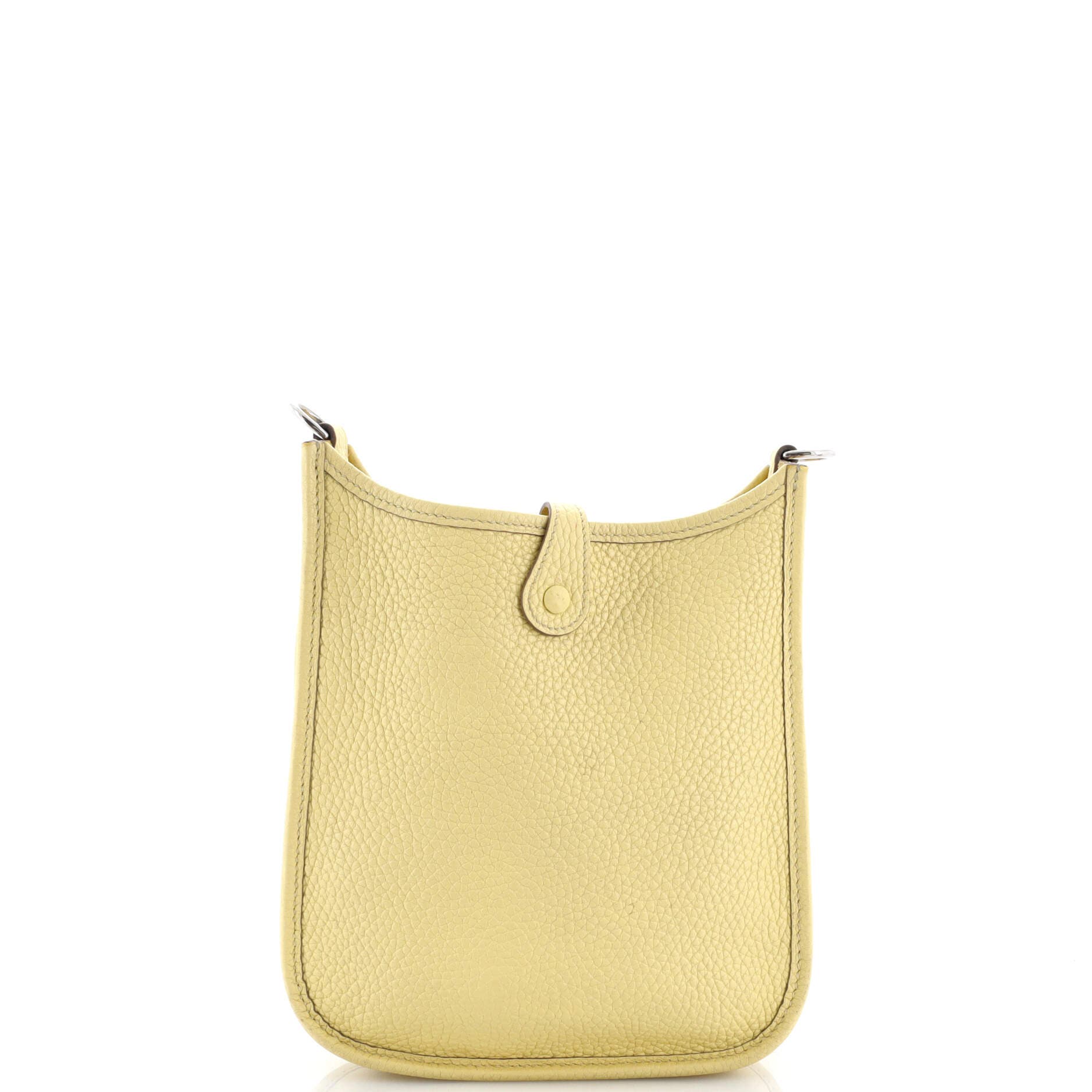 Pre-Owned Hermes Evelyne Bag Gen III Clemence TPM, Alternate, color, Jaune Poussin