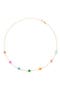 Enamel Clover Station Necklace