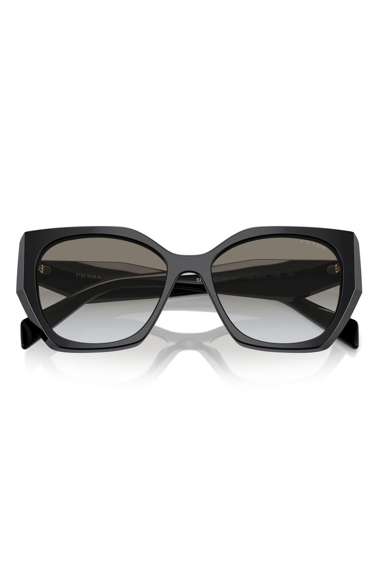 Prada 56mm Gradient Rectangular Sunglasses, Alternate, color, 