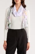 La Fiorentina Floral Print Silk Scarf