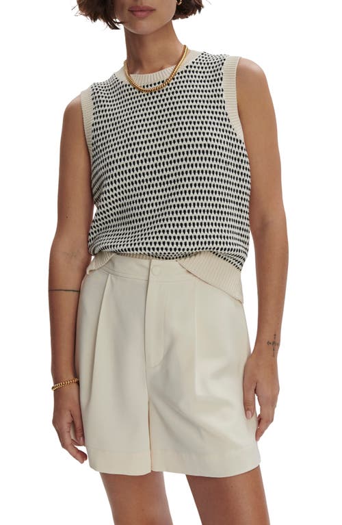 Varley Knowles Textured Knit Vest Birch Multi Stitch In Birch Multi Stitch