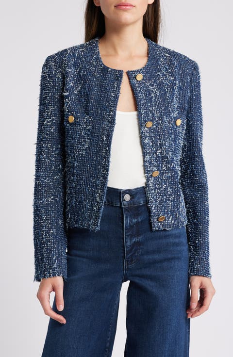 Denim Bouclé Jacket
