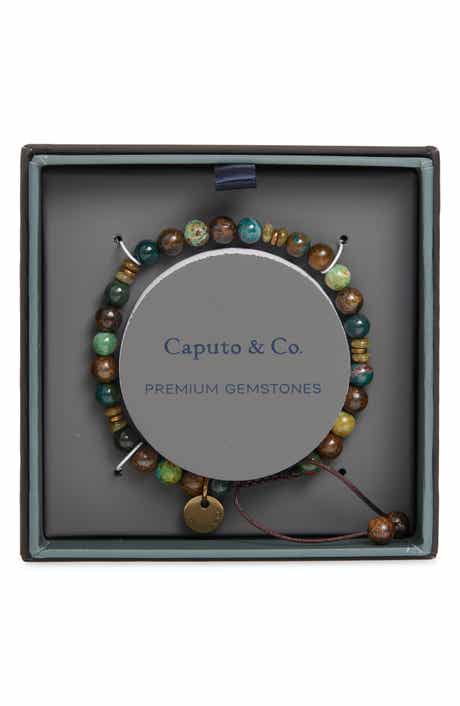 Caputo & Co. Men's Balance Semiprecious Stone Bracelet