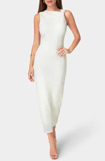Twist Neck Sleeveless Body-Con Dress