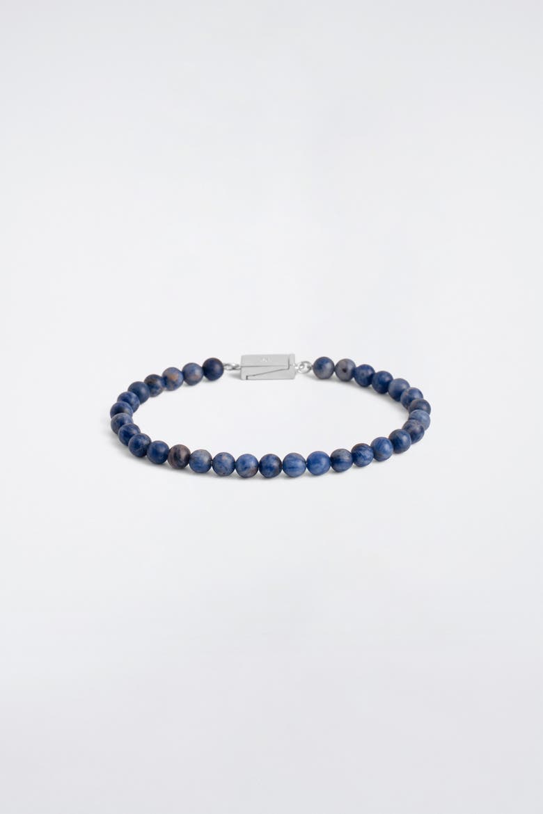 Beaded Stone Bracelet, Main, color, BLUE