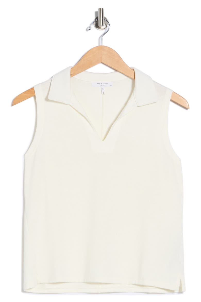 Lea Tank Polo, Alternate, color, CHALK