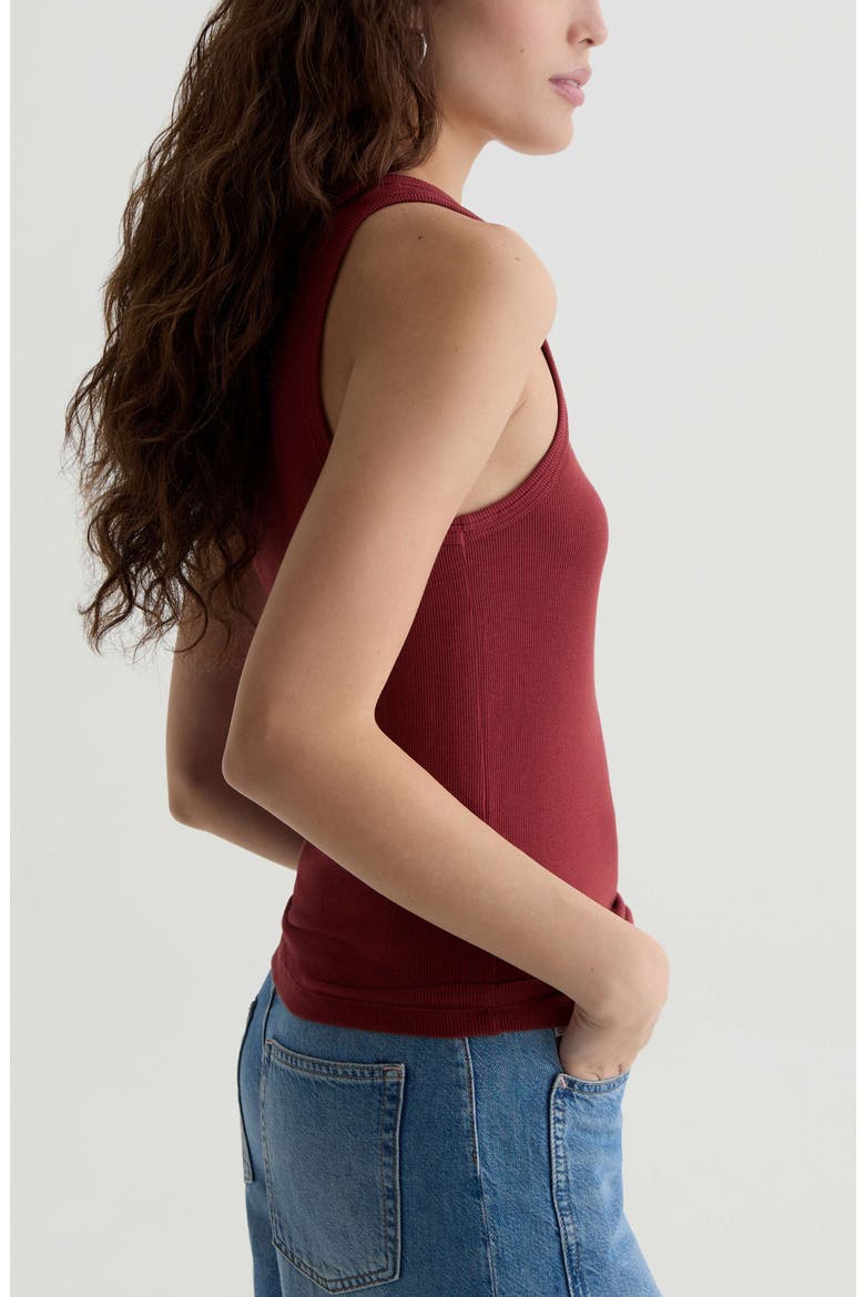 Ashley Scoop Neck Tank, Alternate, color, ADOBE CLAY