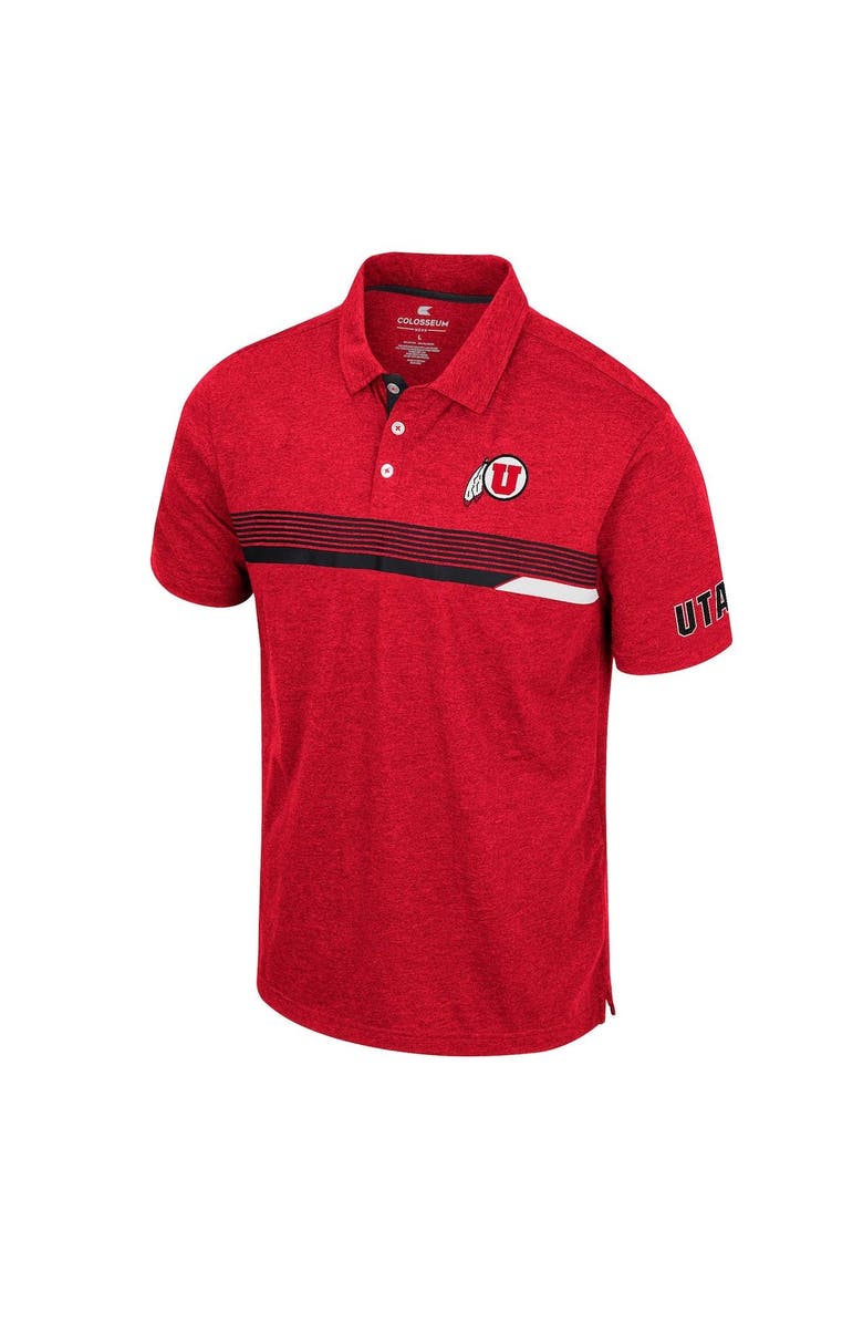 COLOSSEUM Men's Colosseum Red Utah Utes No Problemo Polo, Alternate, color,
