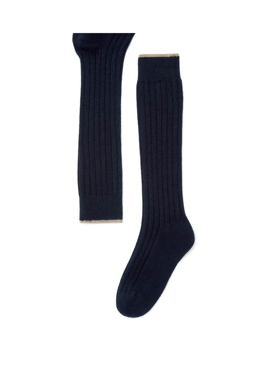 Brunello Cucinelli Rib Knit Socks In Blue