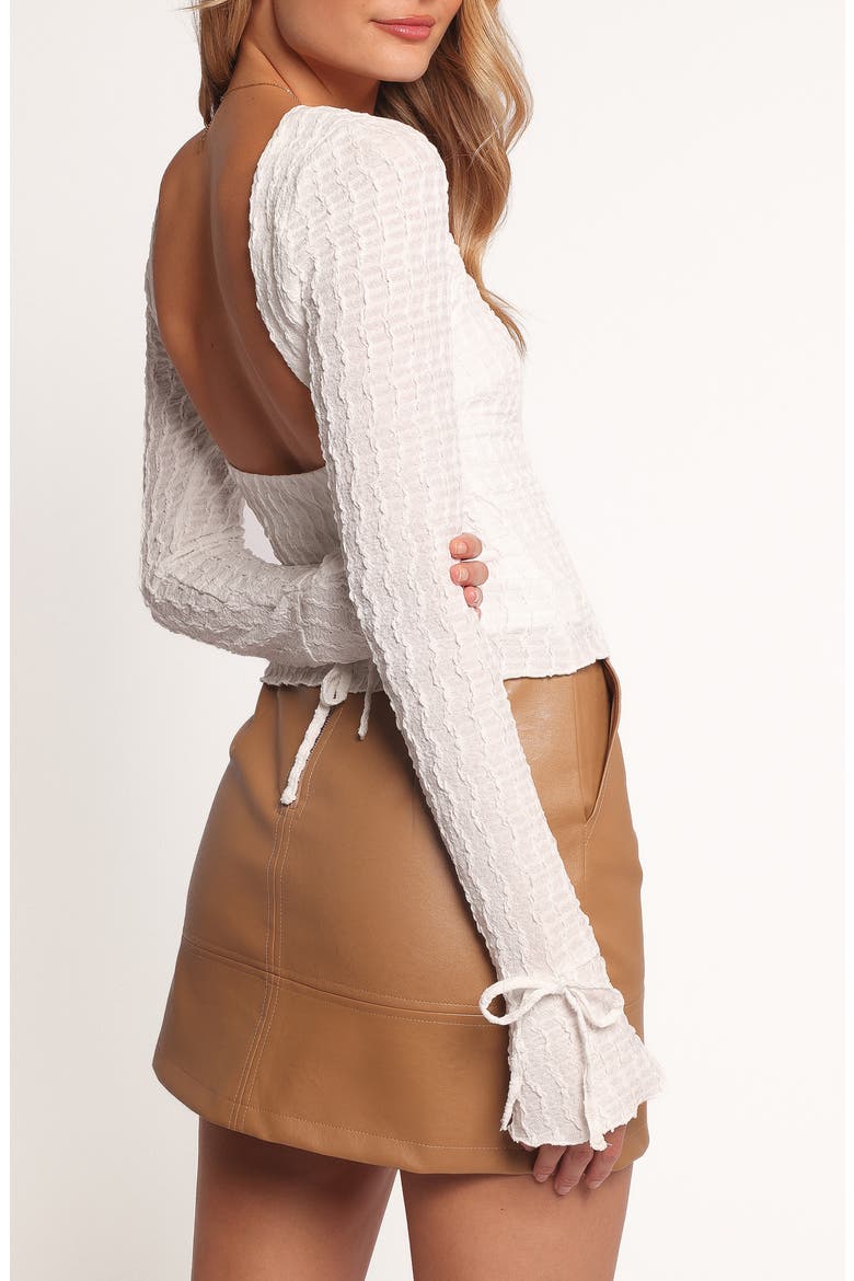 Amina Sweetheart Neck Top, Alternate, color, WHITE