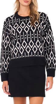 Vince Camuto Jacquard Sweater