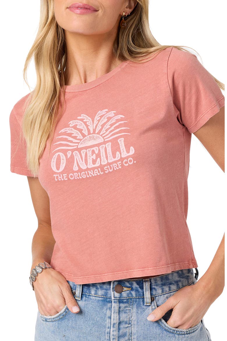 Throne Cotton Graphic Baby Tee, Alternate, color, CANYON ROSE