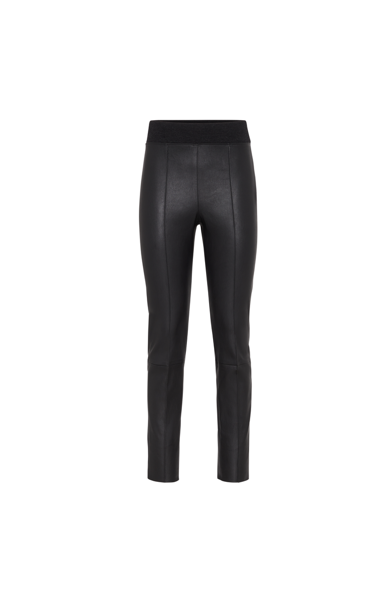 Brunello Cucinelli Stretch nappa leggings, Main, color, Black