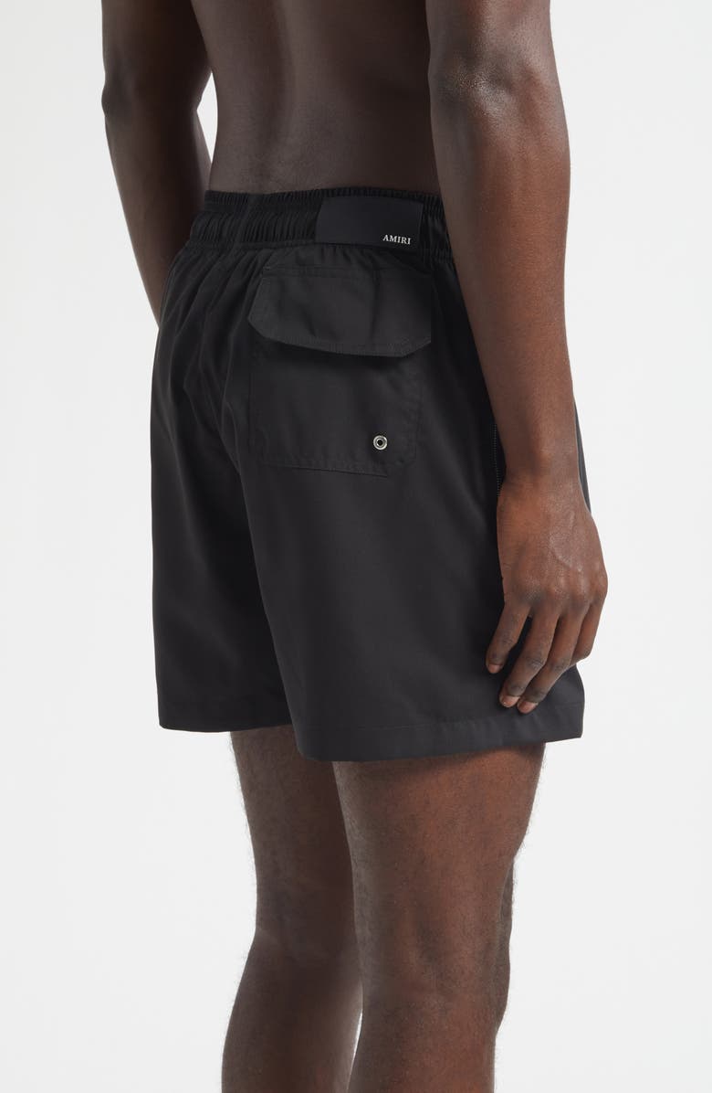 AMIRI Club Amiri Swim Trunks, Alternate, color, Black