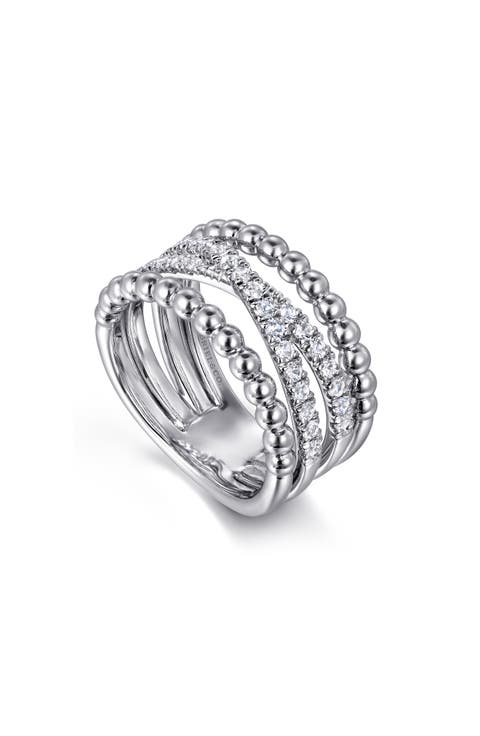 Bujukan Sterling Silver White Sapphire Ring