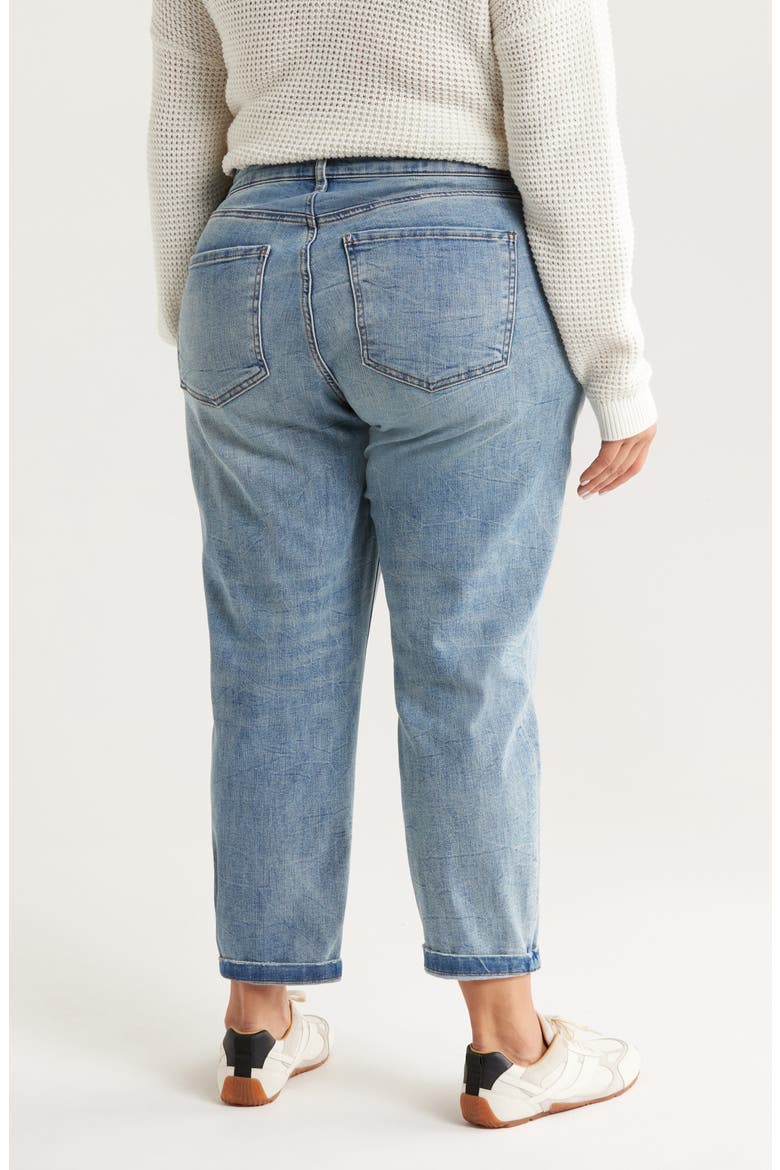 Sienna High Waist Crop Baggy Boyfriend Jeans, Alternate, color, HONESTY