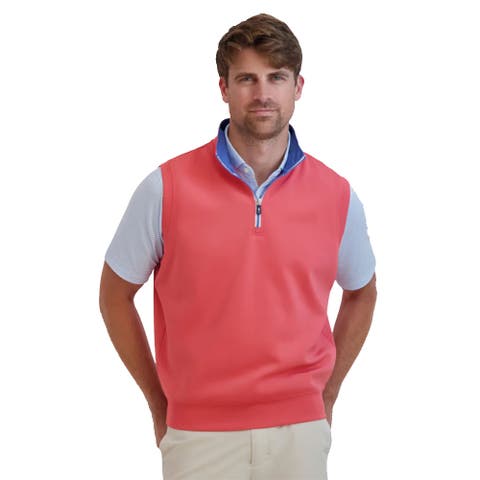 Caves Mens Golf Quarter-Zip Vest
