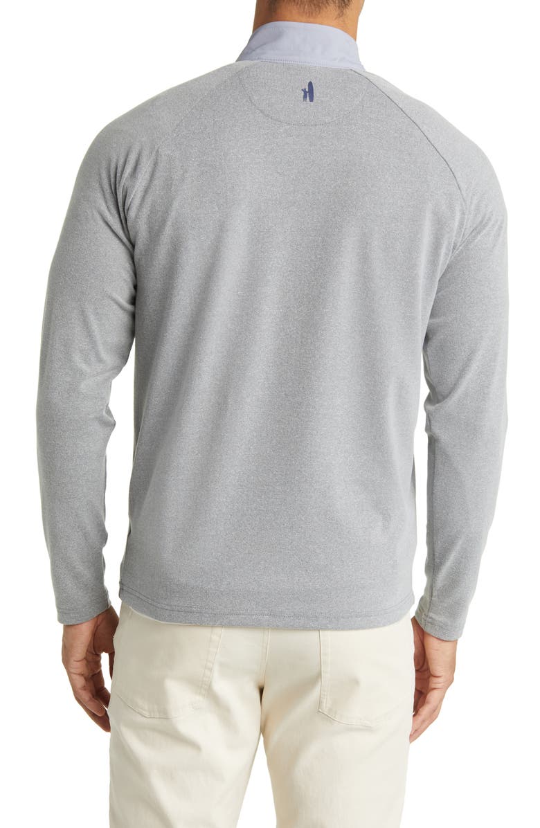 johnnie-O Leon Mixed Media Quarter Zip Pullover | Nordstrom