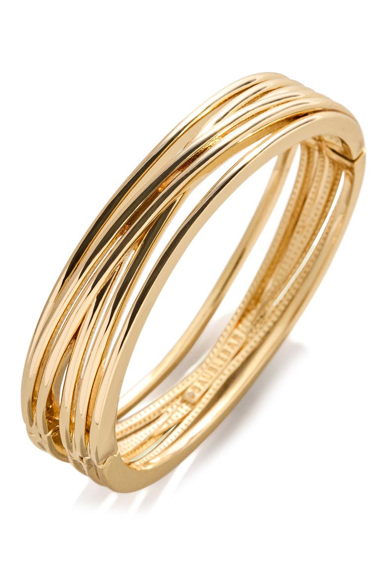 Iman Layered Bangle Bracelet, Main, color, GOLD