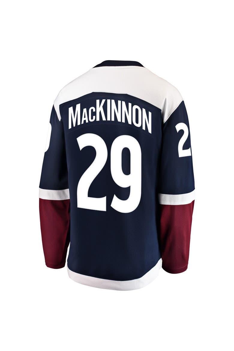 Men's Fanatics Branded Nathan MacKinnon Navy Colorado Avalanche Alternate Breakaway Player Jersey, Alternate, color, Navy