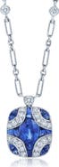 Kwiat Sapphire & Diamond Pendant Necklace