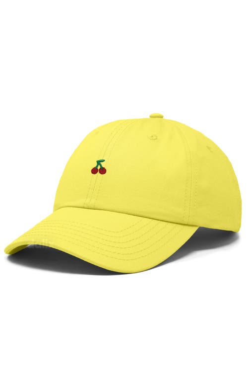 Dalix Lil Cherry Dad Cap In Yellow