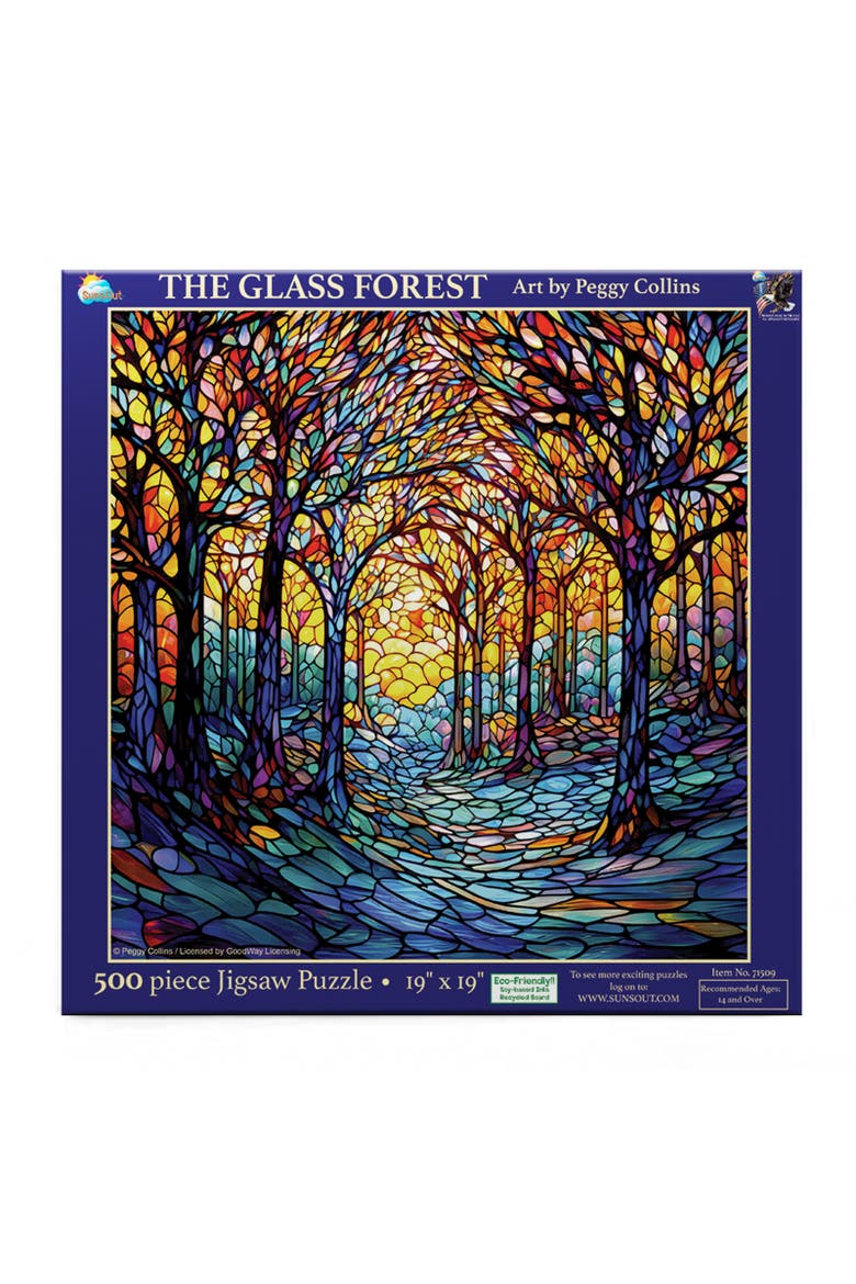 The Glass Forest 500 piece Jigsaw Puzzle for Adults, Alternate, color, Multicolor