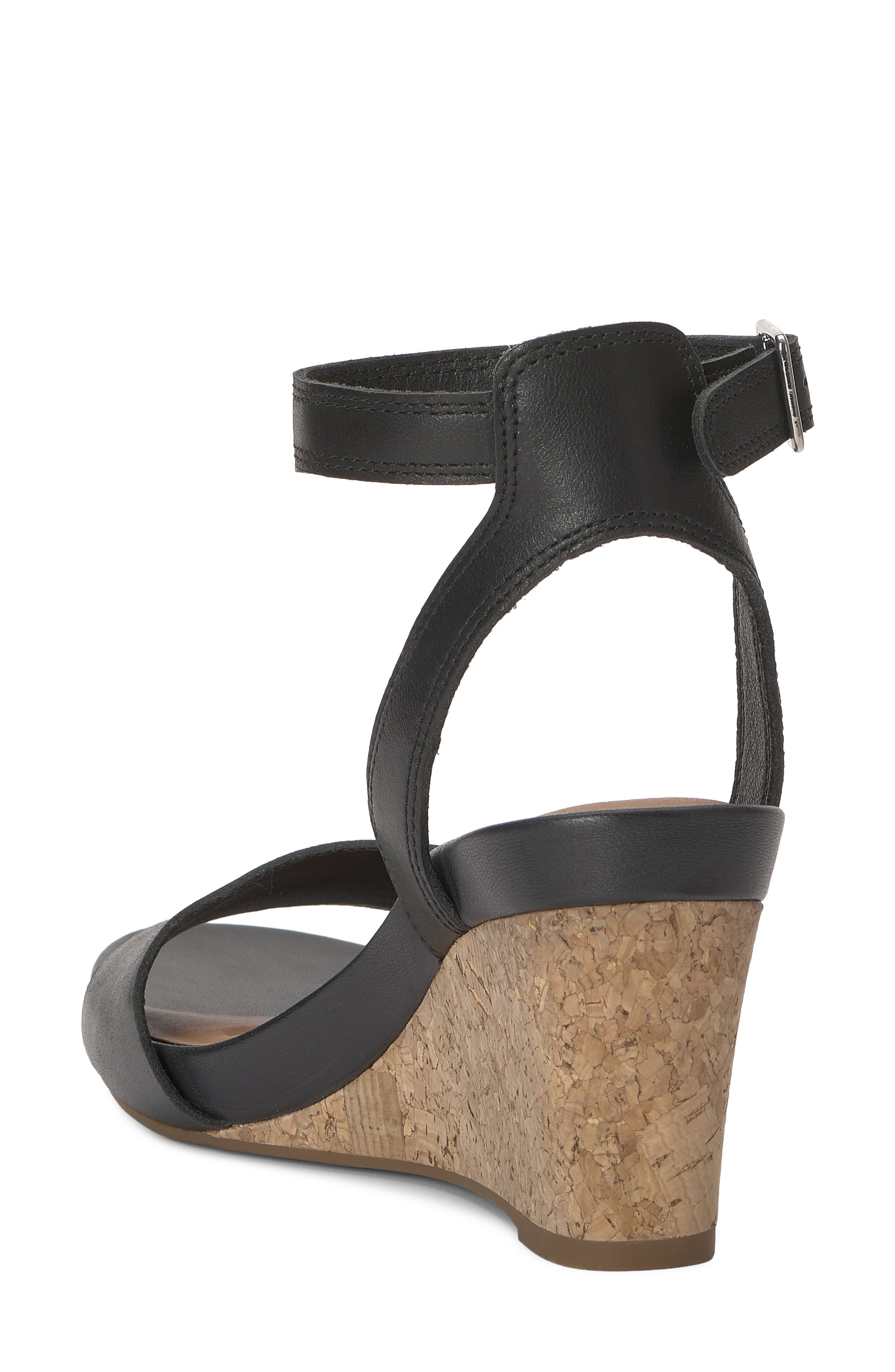 Lucky Brand Lynda Ankle Strap Platform Wedge Sandal, Alternate, color, 