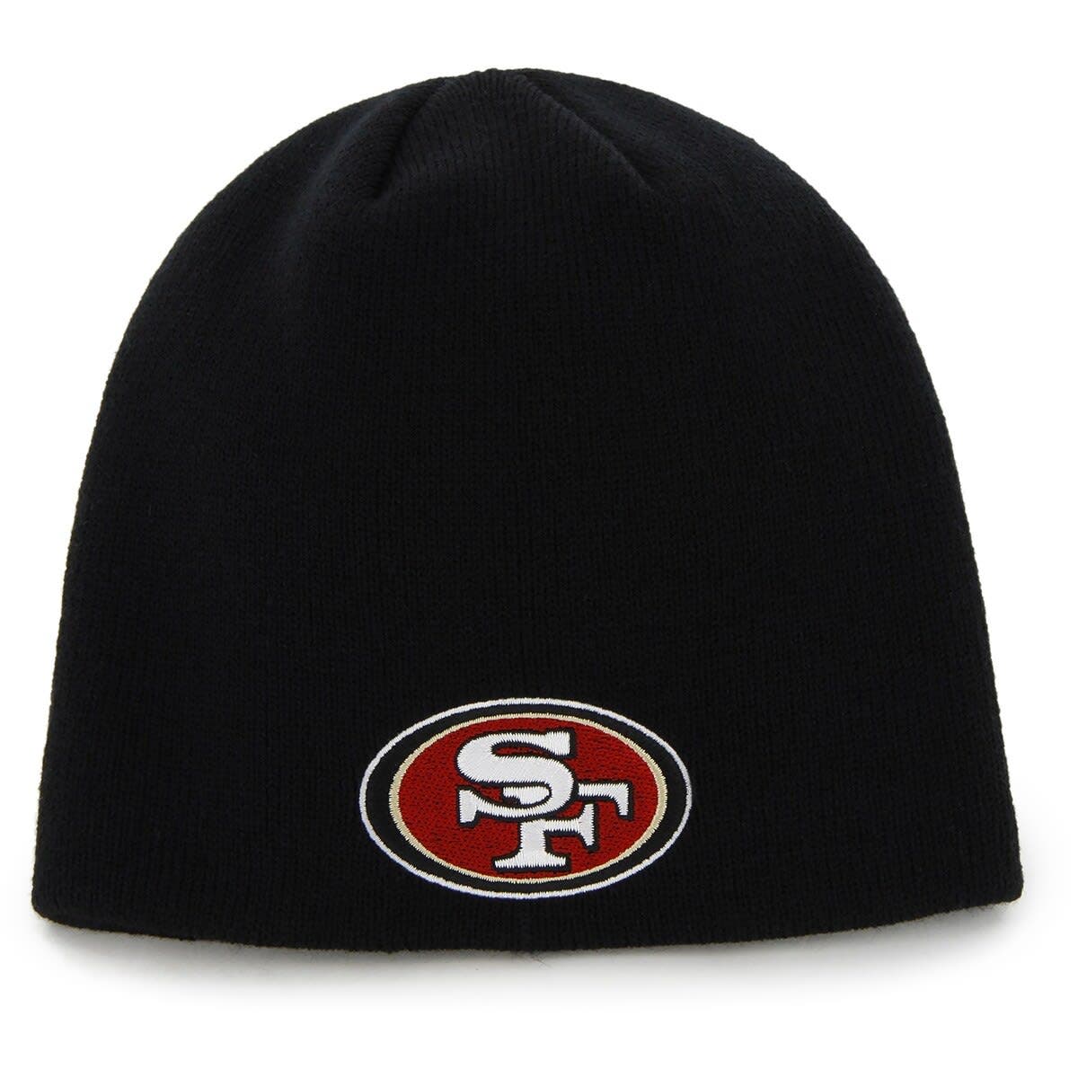 San Francisco 49ers Beanie - Unisex Black Skull Cap, Winter Warm Stretch Fit