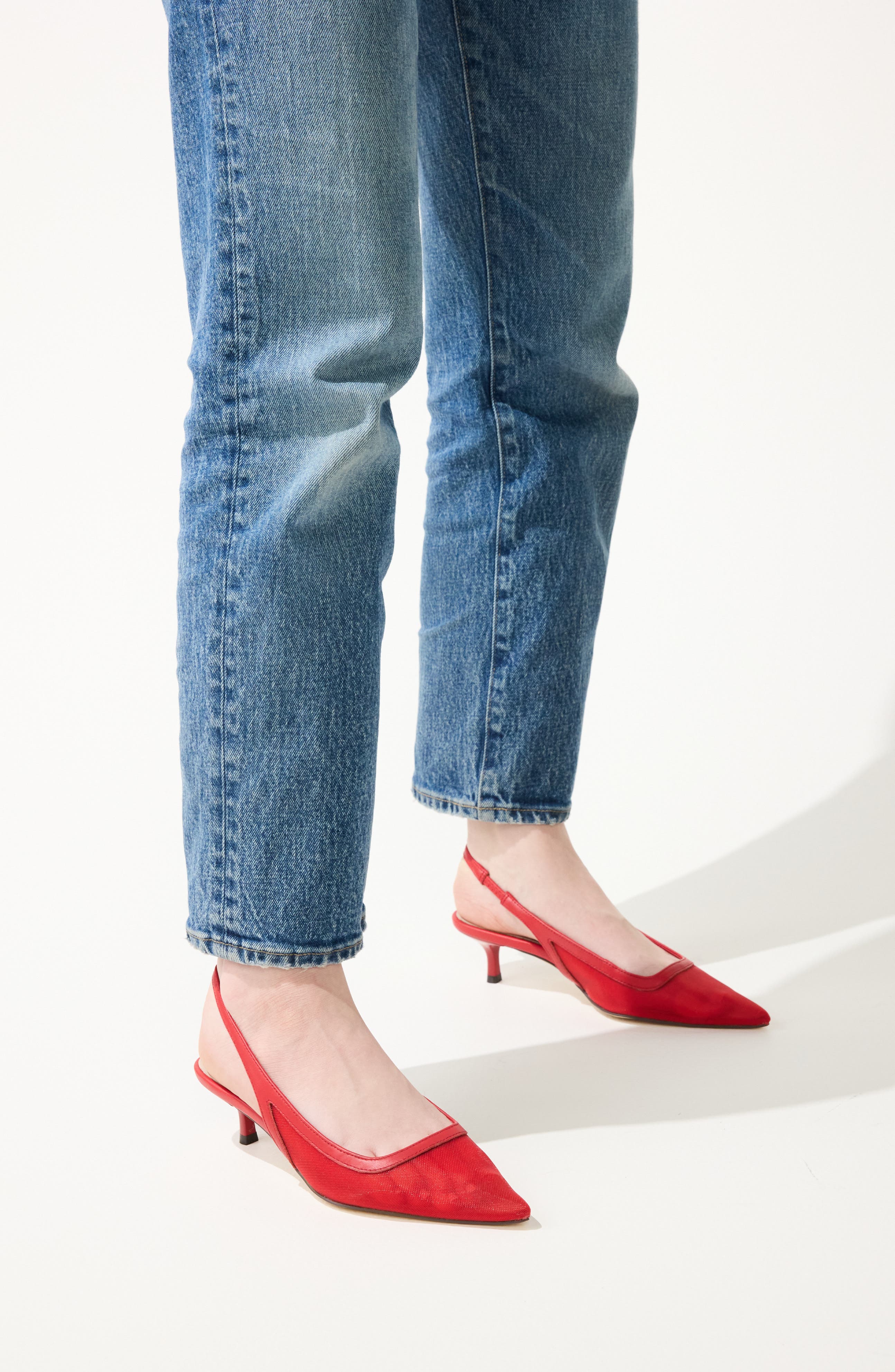 Delilah Slingback Pump, Alternate, color, RED