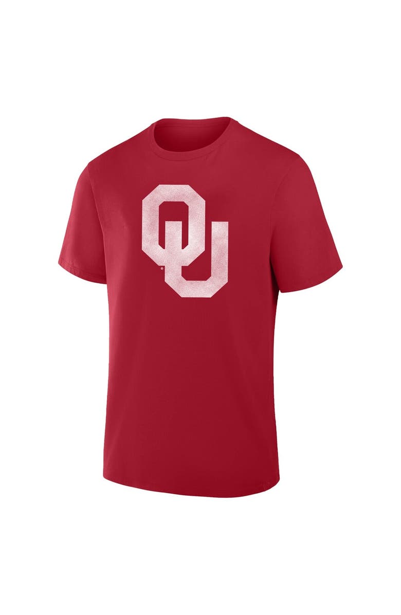 FANATICS Men's Fanatics Crimson Oklahoma Sooners Big & Tall Distressed Vintage Logo T-Shirt, Alternate, color, Crimson