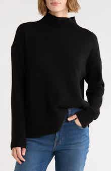 Melie Mock Neck Cashmere Sweater