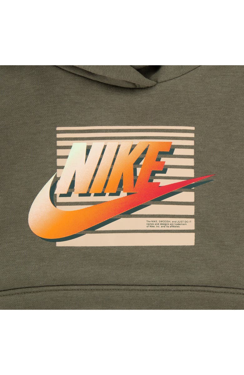 Nike Kids' Gradient Futura Pullover Hoodie & Joggers Set, Alternate, color, Medium Olive