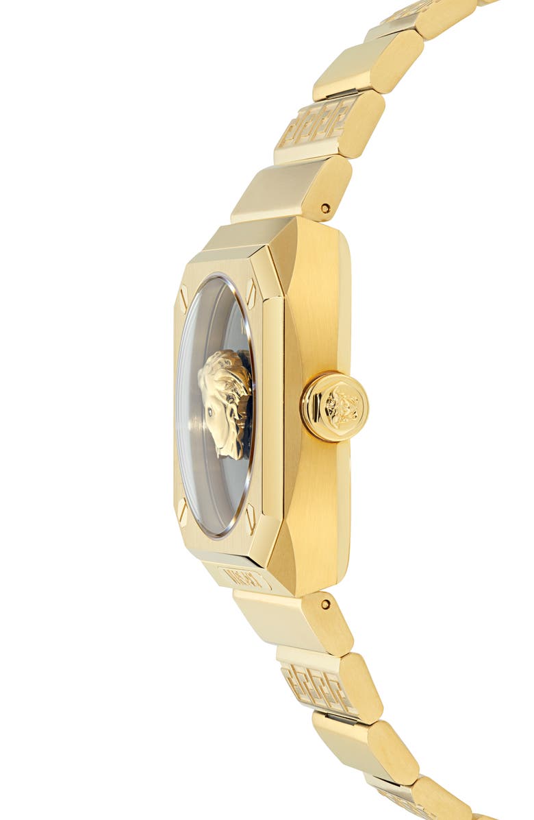 Versace Antares Bracelet Watch, 35mm, Alternate, color, Ip Yellow Gold