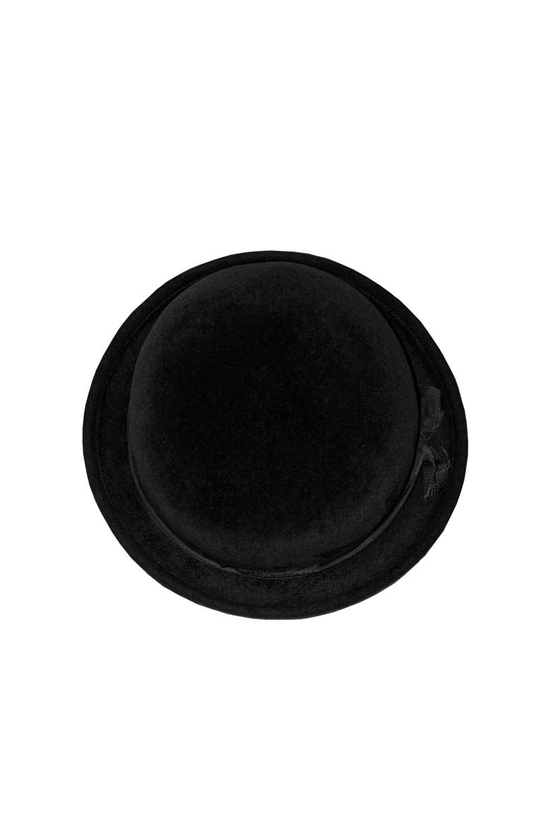 Minnie Felt Bowler Hat, Alternate, color, Black