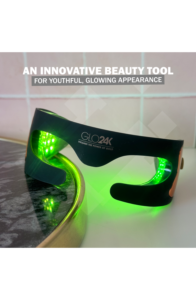 GLO24K UNLEASH THE POWER OF GOLD Bionic 7 Color LED Eye Care Mask, Alternate, color, NO COLOR