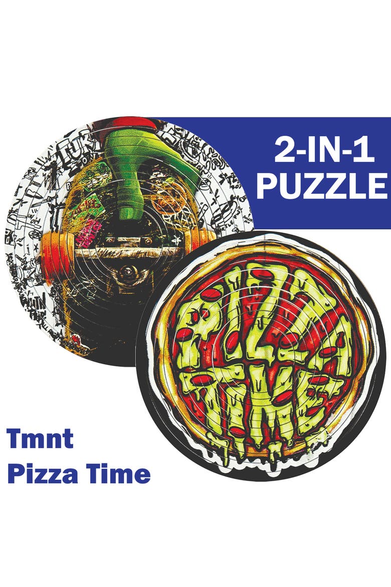 Puzzle Tmnt Pizza Time 2In1 Doublesided Puzzle, Alternate, color, Multicolored