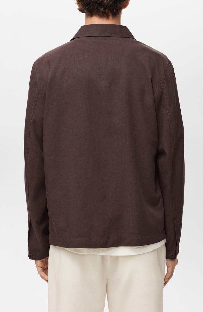 MANGO Tencel<sup>®</sup> Lyocell Blend Overshirt, Alternate, color,