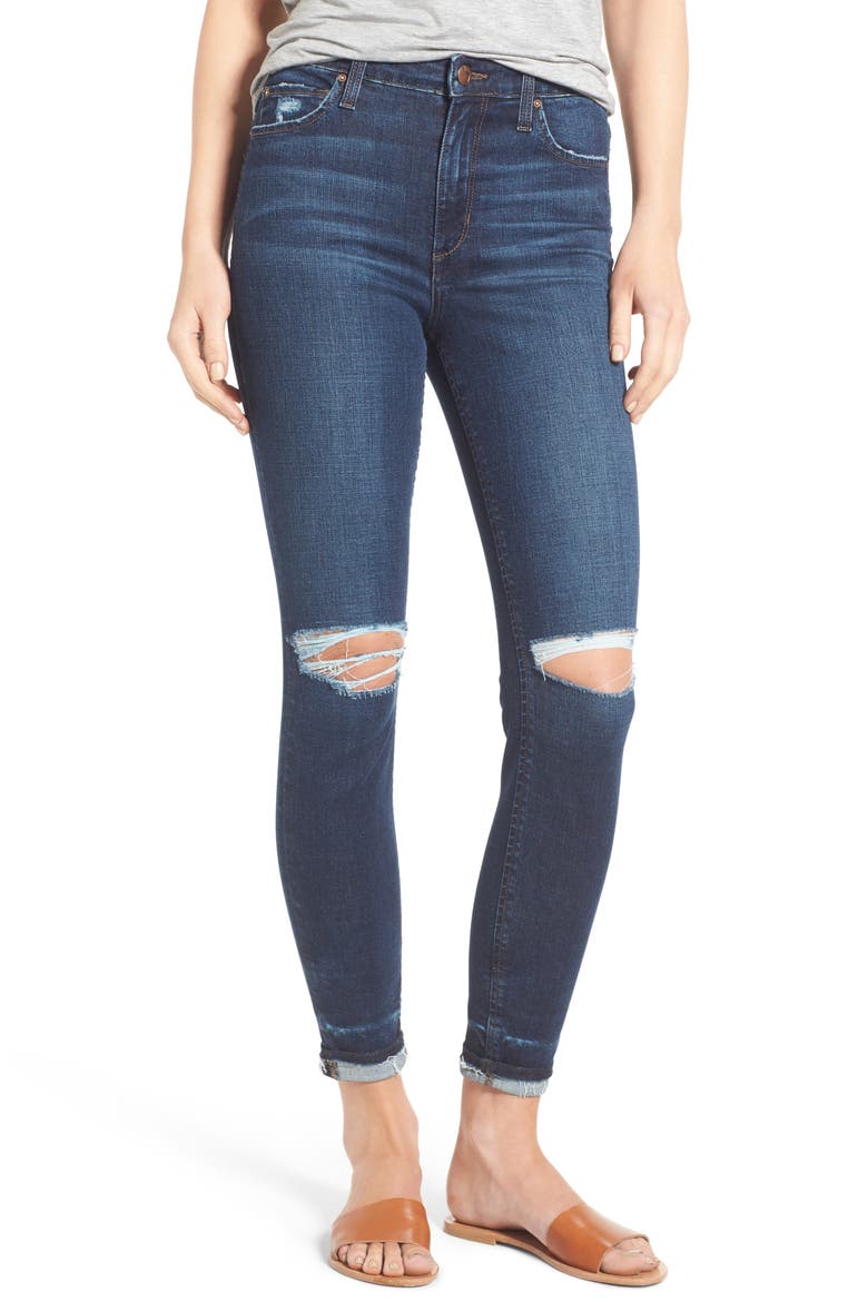 Flawless - Charlie Markie High Rise Crop Skinny Jeans, Main, color, KENNIDE