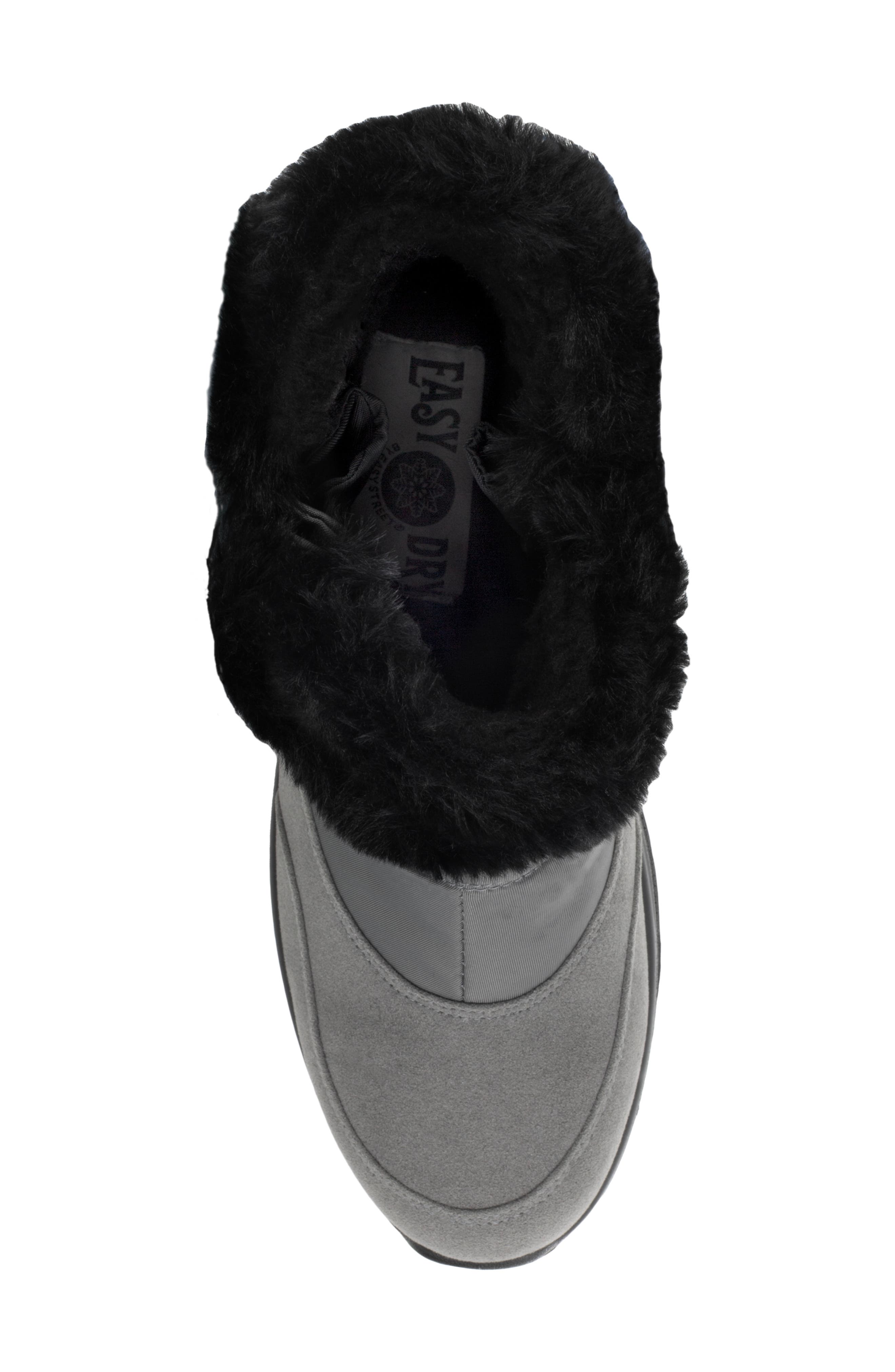 Frosty Faux Fur Boot, Alternate, color, GREY