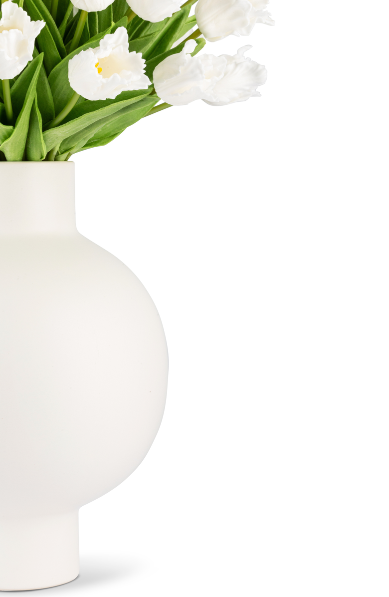 CocoBella Zelie RealTouch Tulip Arrangement, Alternate, color, Snow