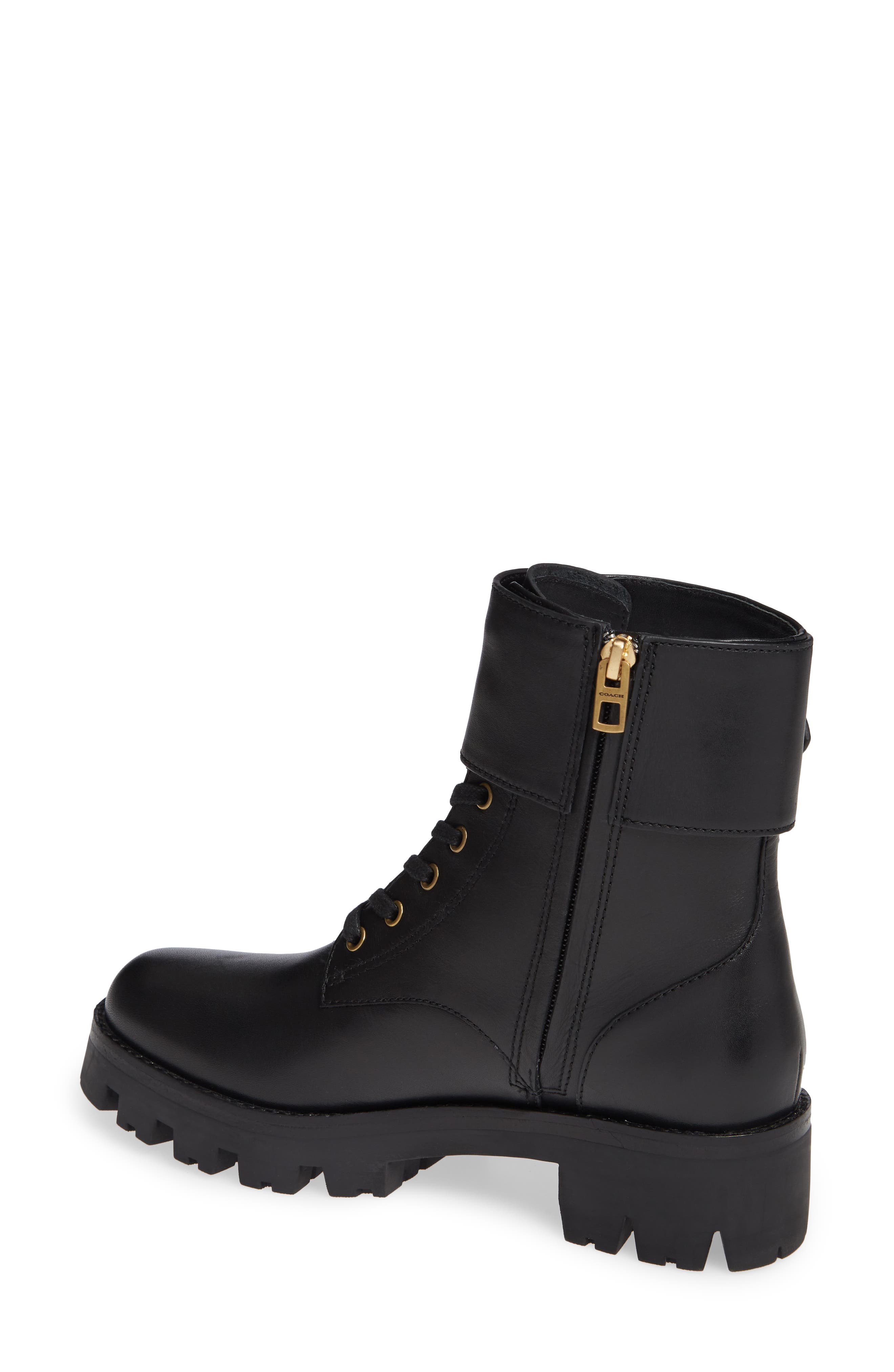 Lucy Platform Bootie, Alternate, color, BLACK LEATHER