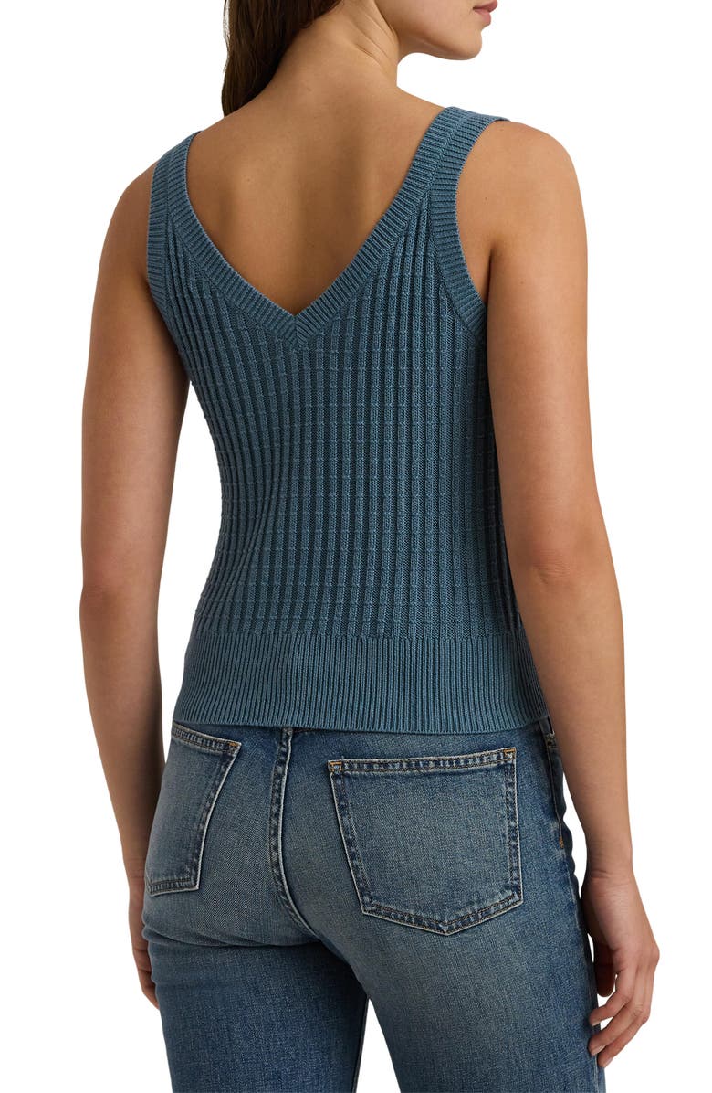 Lauren Ralph Lauren Cropped Cotton Blend Sweater Tank Top, Alternate, color, 