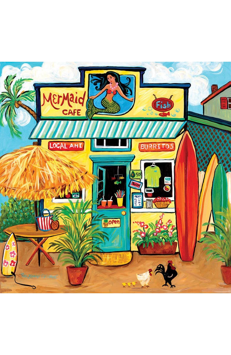 Sunsout Mermaid Cafe 500 piece Jigsaw Puzzle for Adults, Main, color, Multicolor