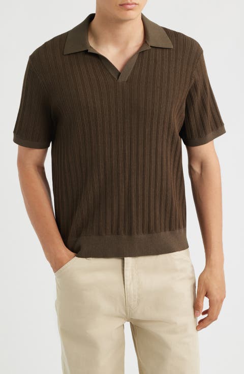 Siena Textured Cotton Blend Polo
